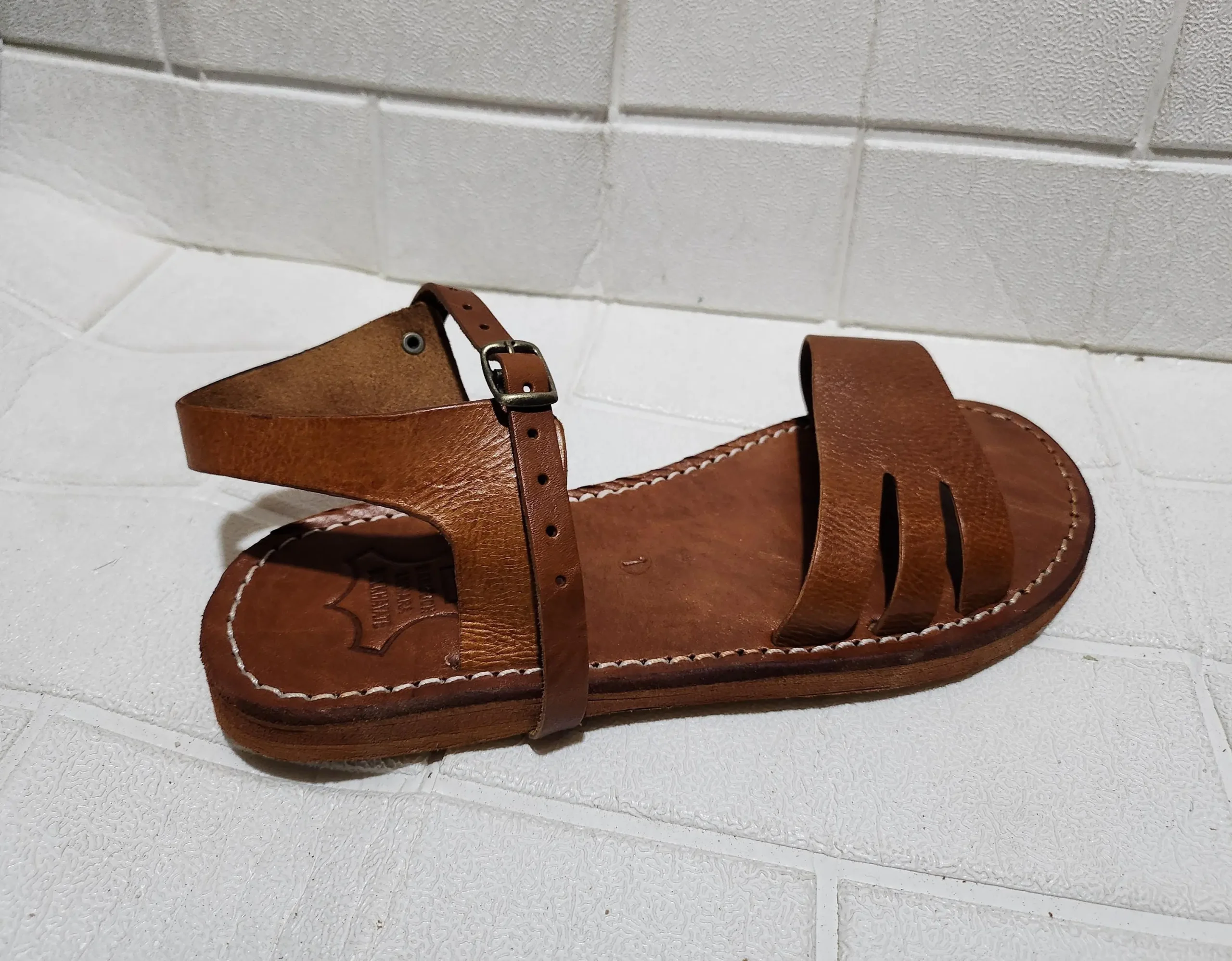 Women’s Buckled Moroccan Leather Summer Flats
